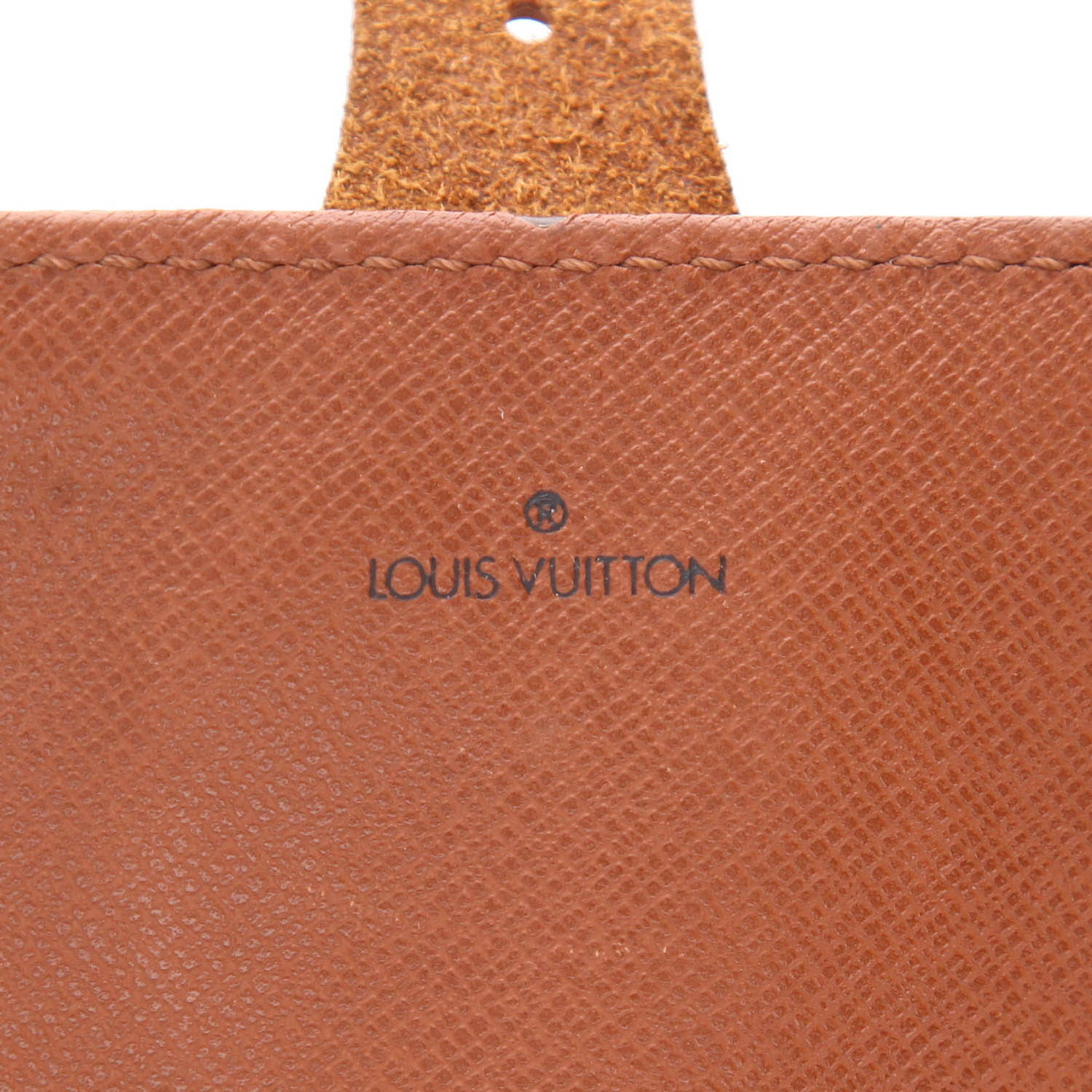 Louis Vuitton  Cartouchiére shoulder bag  in brown monogram canvas  and natural leather - Detail D2