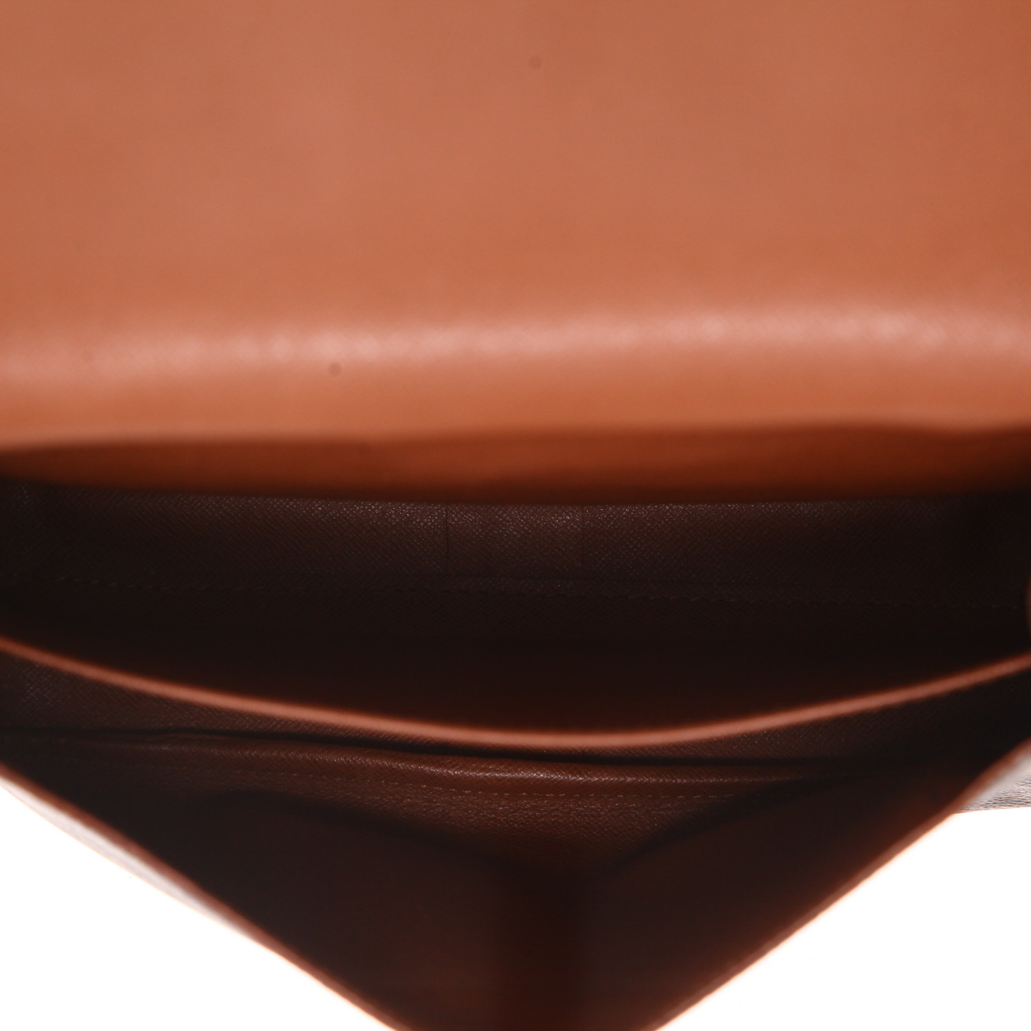 Louis Vuitton  Cartouchiére shoulder bag  in brown monogram canvas  and natural leather - Detail D3