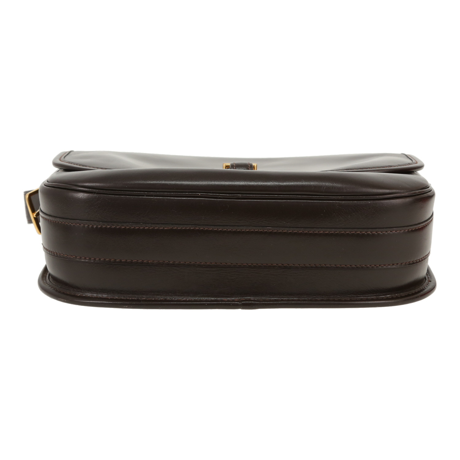 Sac à main Hermès  Balle De Golf en cuir box marron - Detail D1