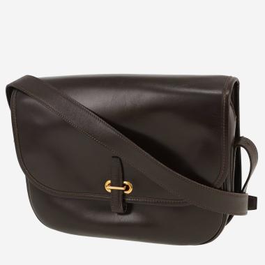 Sac à main Hermès  Balle De Golf en cuir box marron