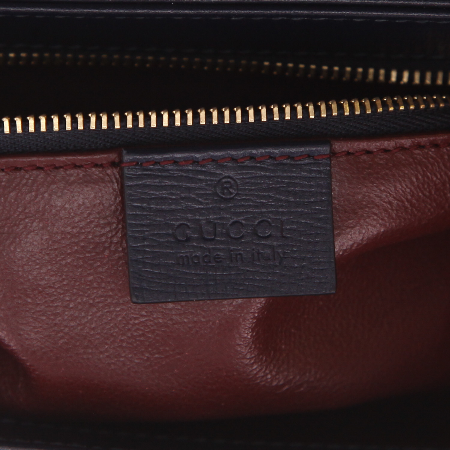 Borsa a tracolla Gucci  1955 Horsebit modello piccolo  in velluto blu marino verde e rosso e pelle blu - Detail D2