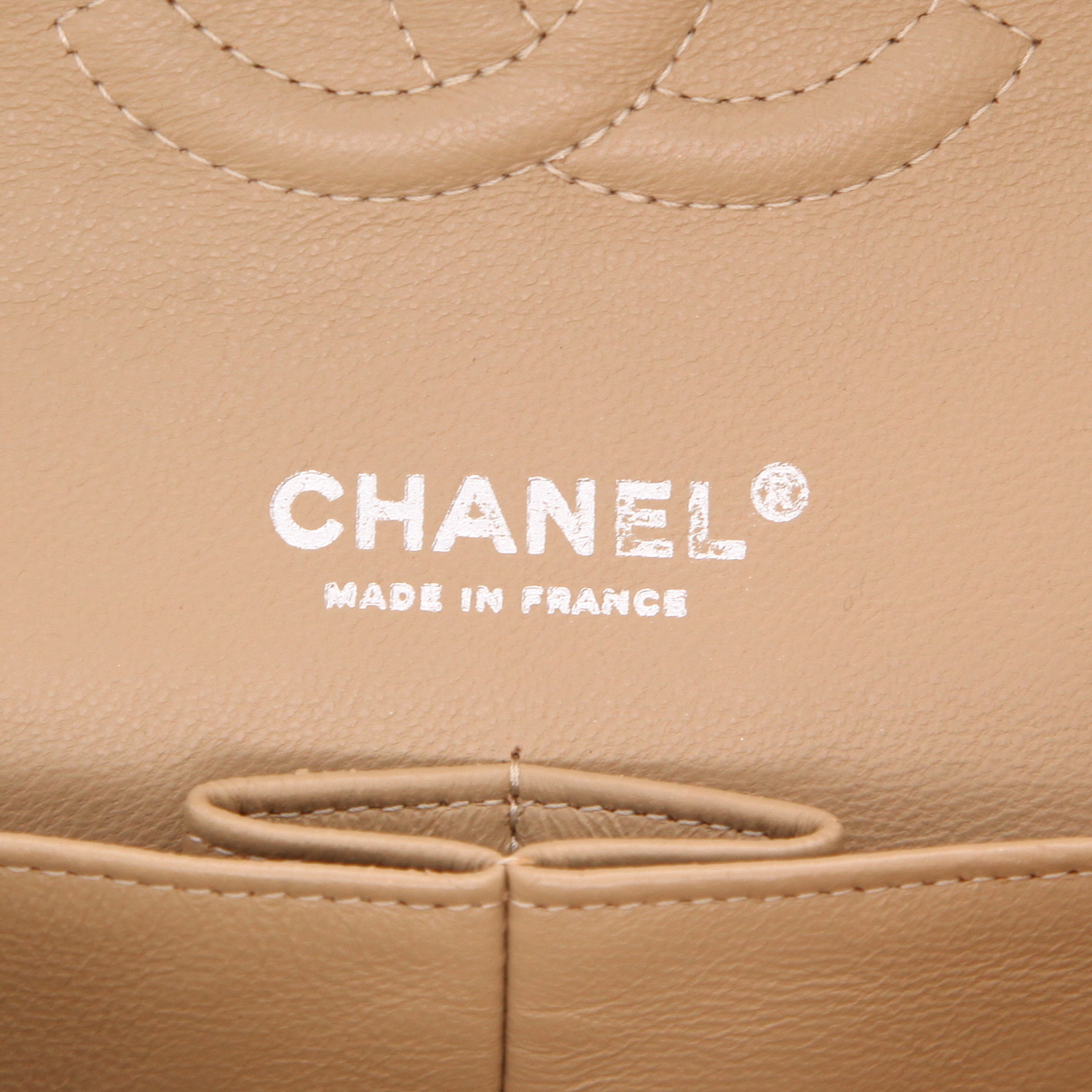 Borsa Chanel  Timeless Classic in tweed beige e rosa - Detail D2