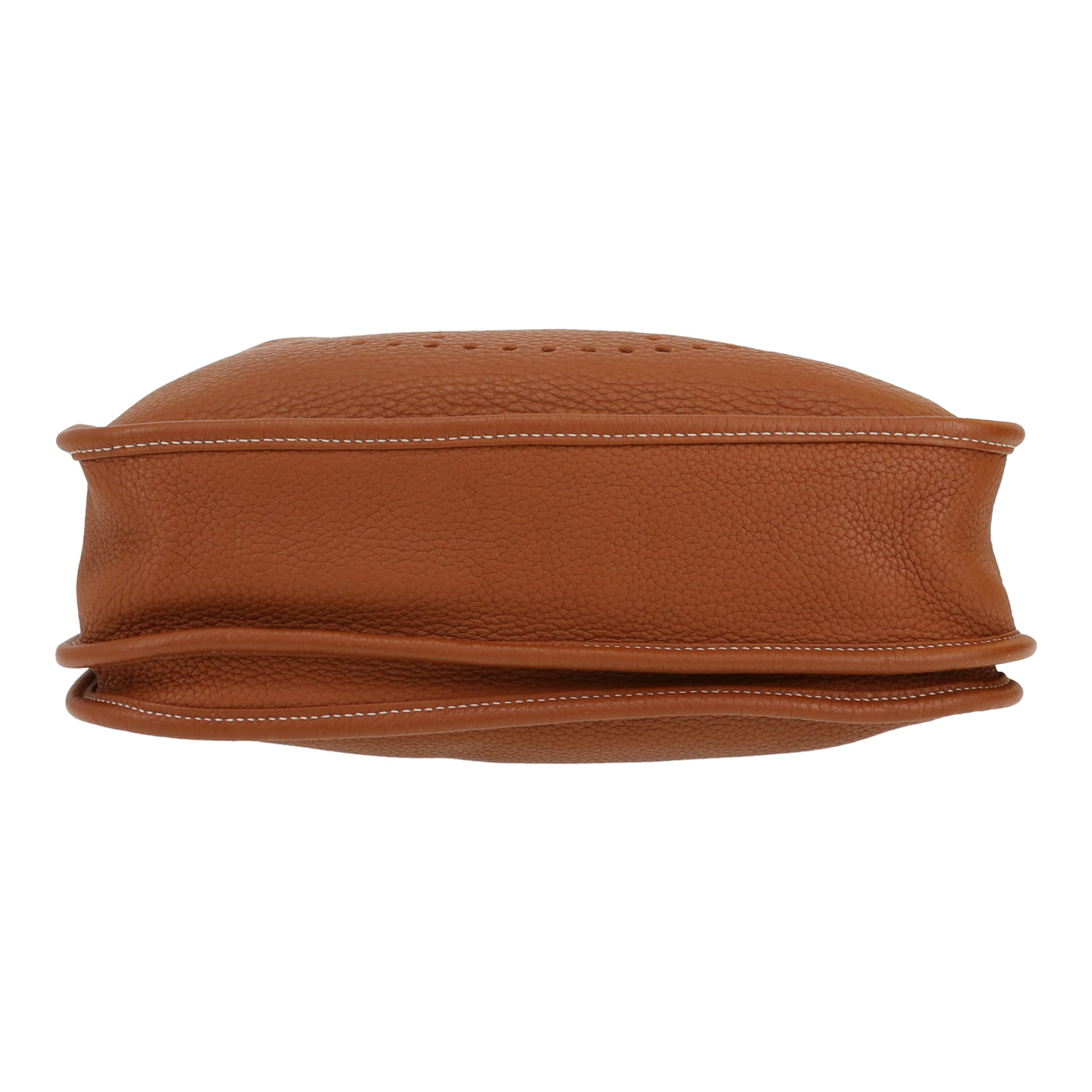 Borsa a tracolla Hermès  Evelyne 29 cm in pelle togo gold - Detail D1