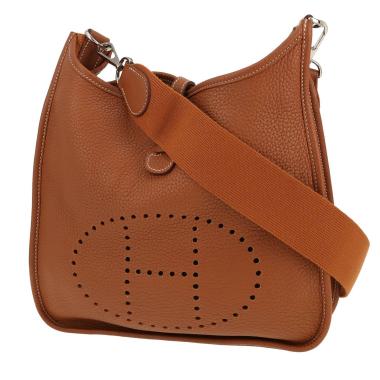 Hermès  Evelyne 29 cm shoulder bag  in gold togo leather