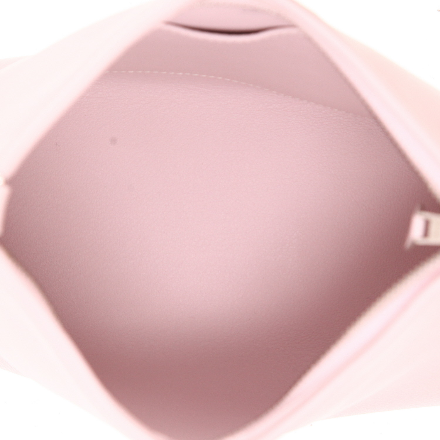 Hermès  Berlingot shoulder bag  in Rose Dragee Swift leather - Detail D3