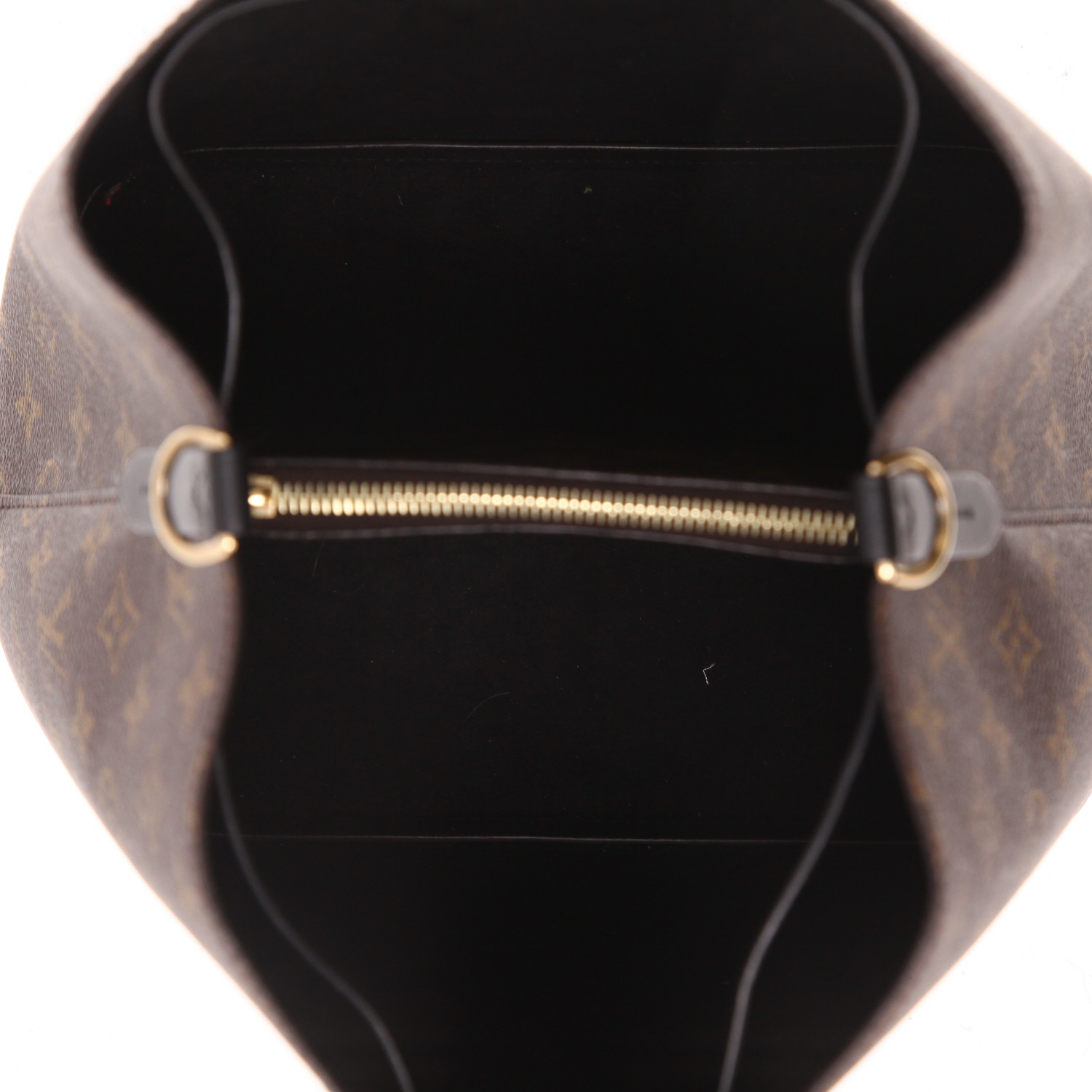 Bolso de mano Louis Vuitton  NéoNoé en lona Monogram y cuero negro - Detail D3
