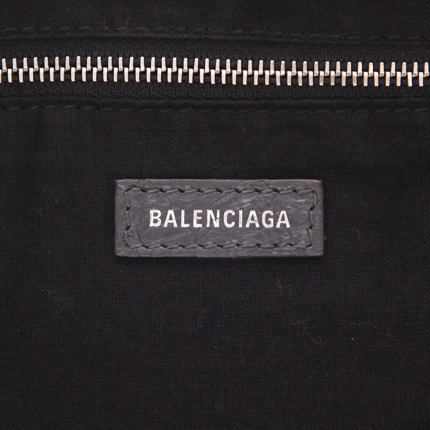 Borsa Balenciaga  City in pelle grigia - Detail D2