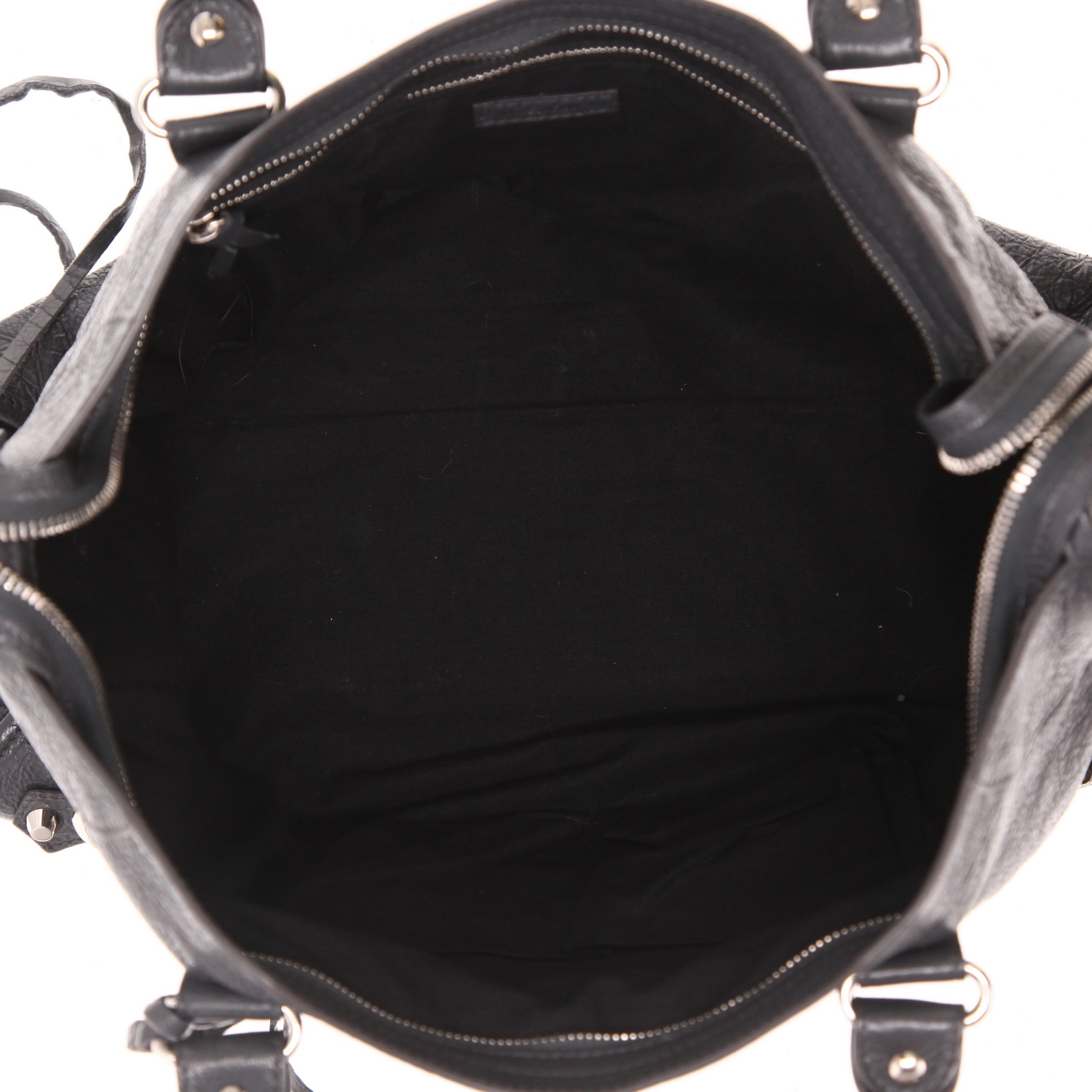 Balenciaga  City handbag  in grey leather - Detail D3