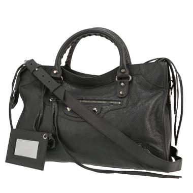 Bolso de mano Balenciaga  City en cuero gris