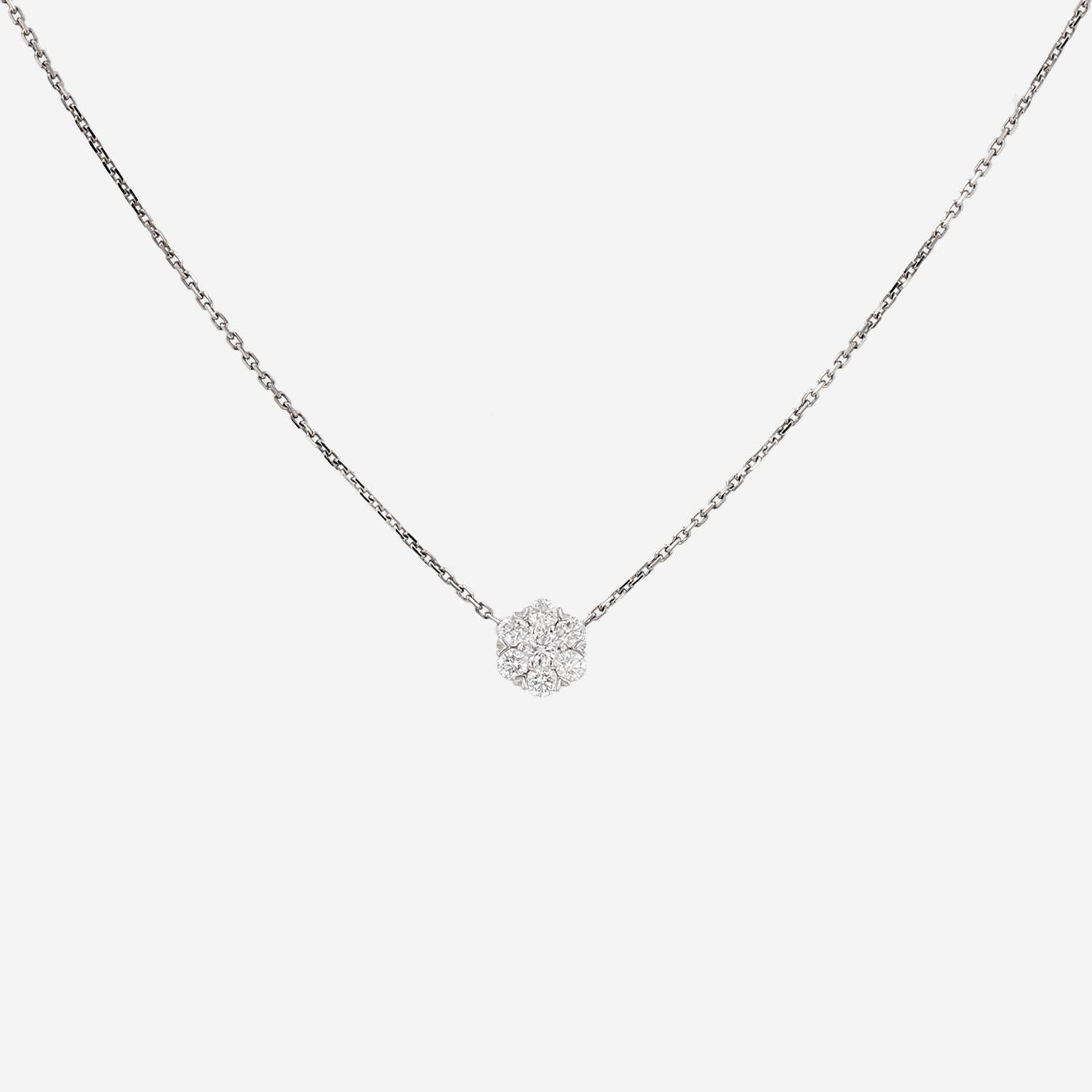 Collana Van Cleef 
Arpels Fleurette in oro bianco e diamanti