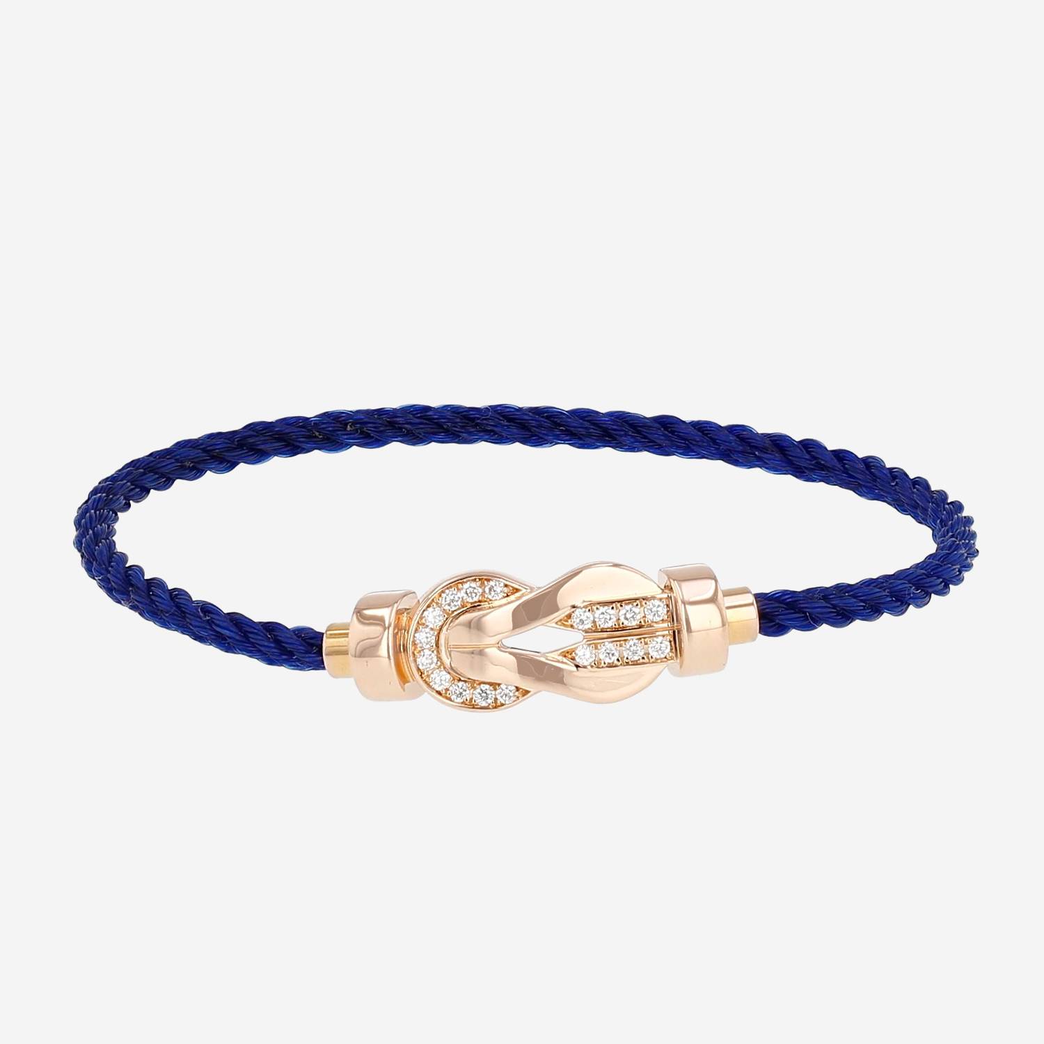 Bracciale Fred Chance Infinie modello medio in oro rosa e diamanti