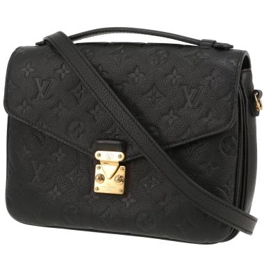 Borsa a tracolla Louis Vuitton  Metis in pelle monogram con stampa nera