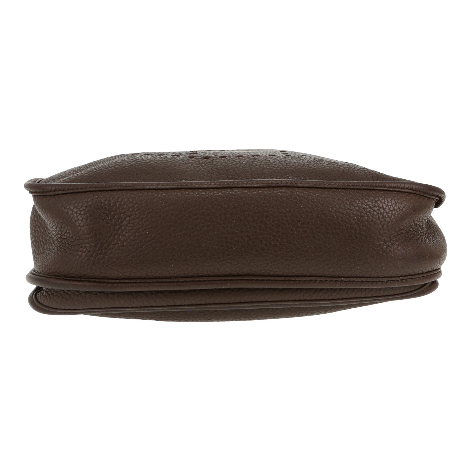 Borsa a tracolla Hermès  Evelyne in pelle togo marrone - Detail D1