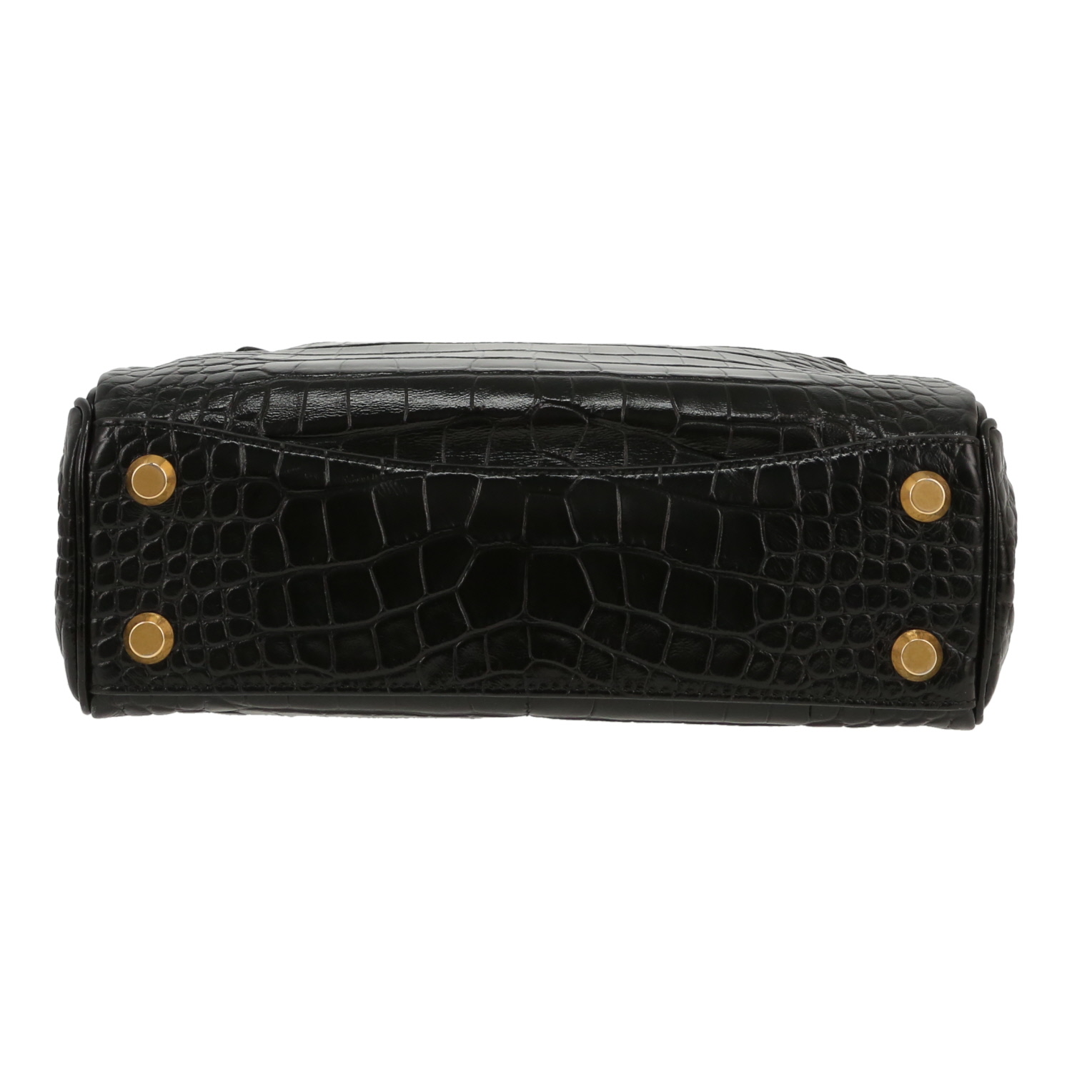 Balenciaga  Rodeo handbag  in black leather - Detail D1