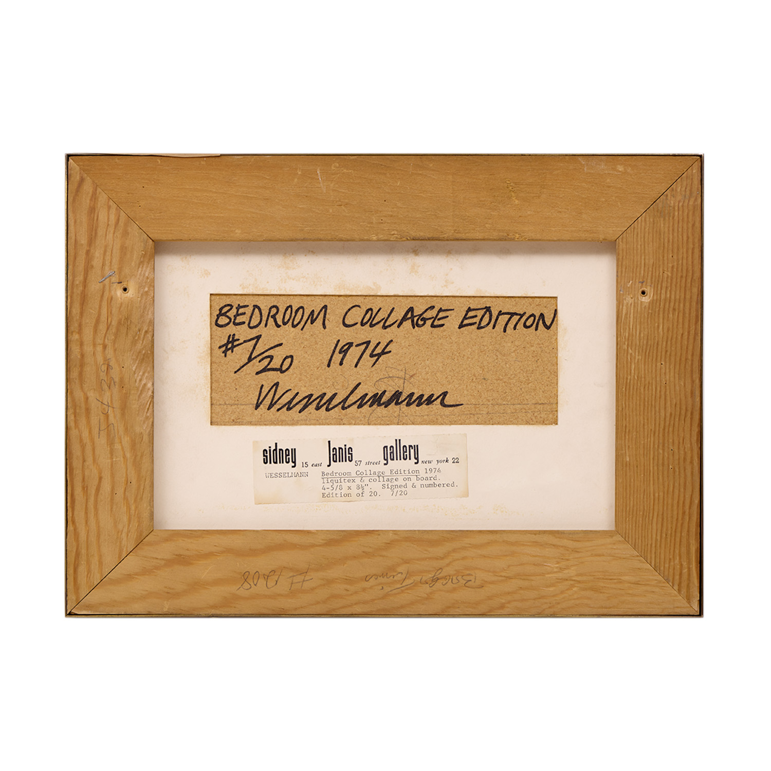 Bedroom Collage Edition - 1974 - Detail D4