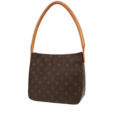 Borsa Louis Vuitton  Looping in tela monogram marrone e pelle naturale