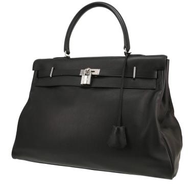 Sac à main Hermès  Kelly 50 cm en cuir noir