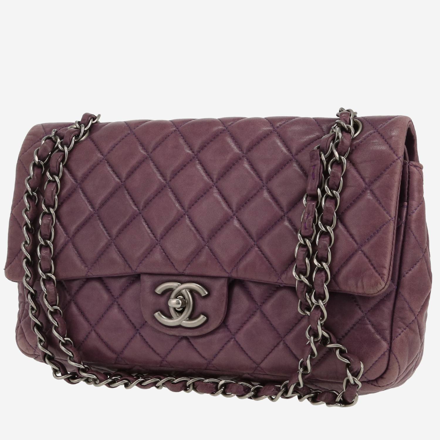 Bolso de mano Chanel  Timeless Classic en cuero acolchado violeta