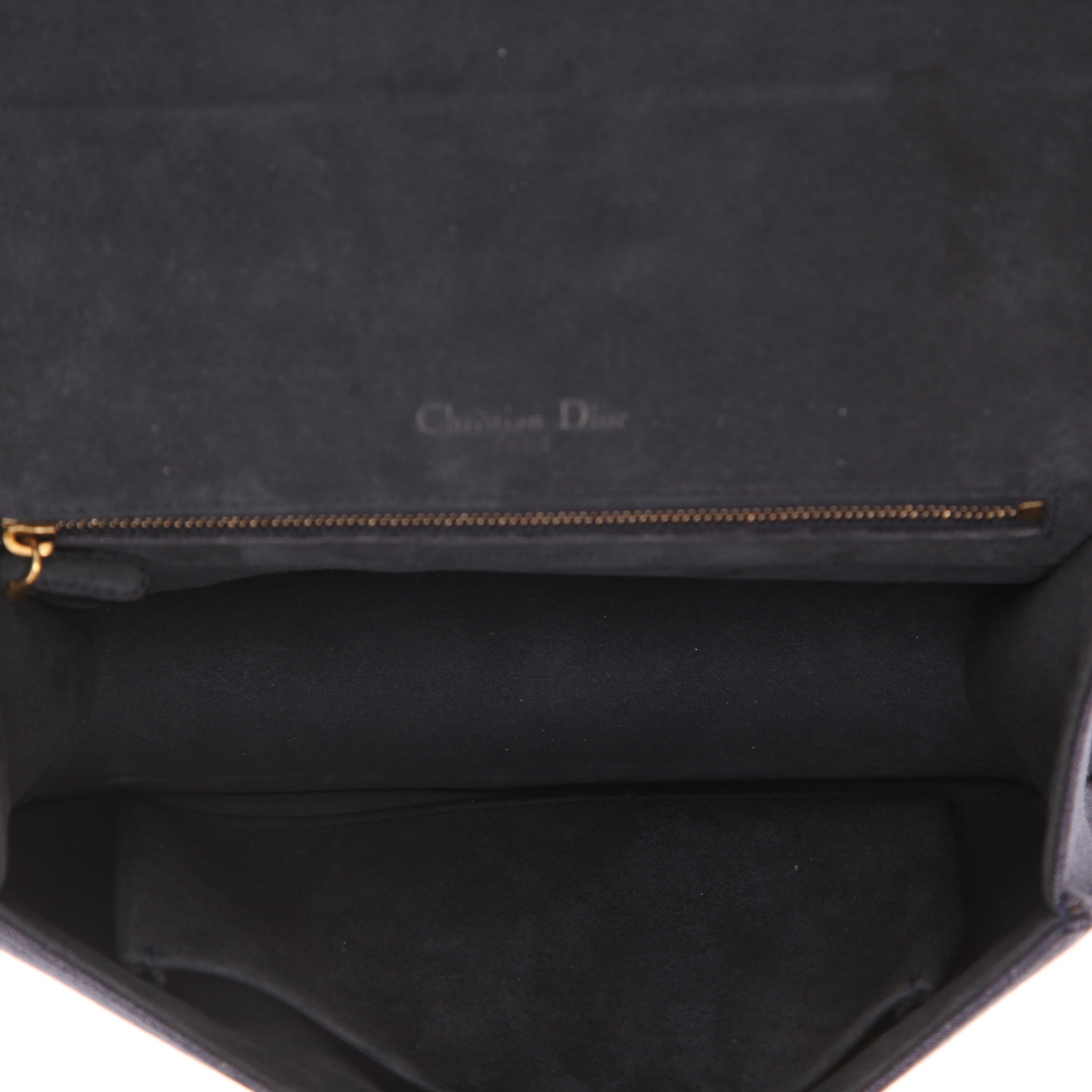 Bolso de mano Dior  Diorama en lona denim azul - Detail D3