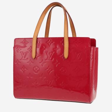 Sac à main Louis Vuitton  Catalina en cuir verni monogram rouge et cuir naturel