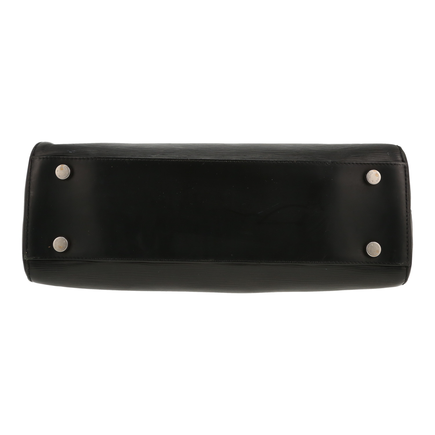 Bolso de mano Louis Vuitton  Brea en cuero Epi negro - Detail D1