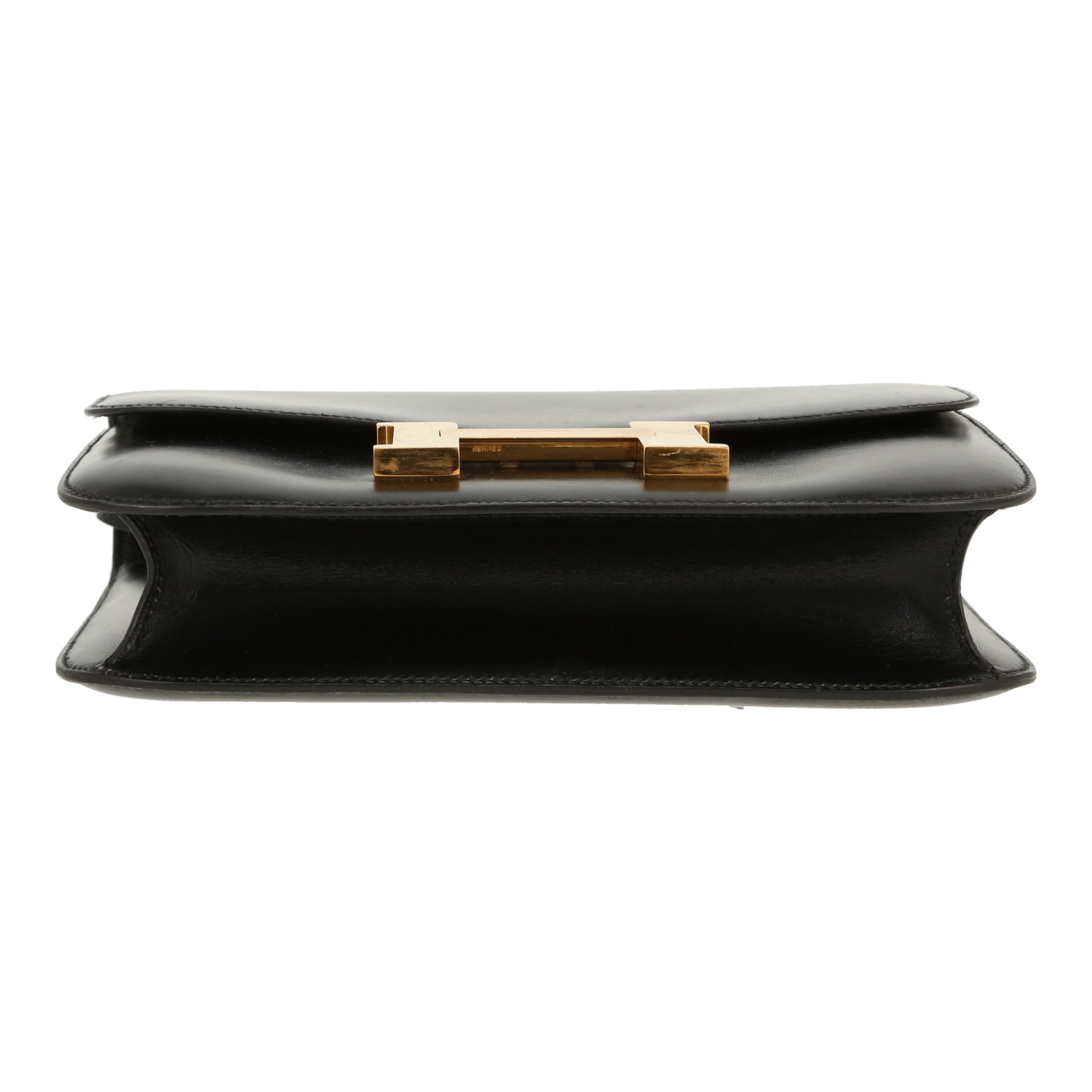 Hermès  Constance handbag  in black box leather - Detail D1