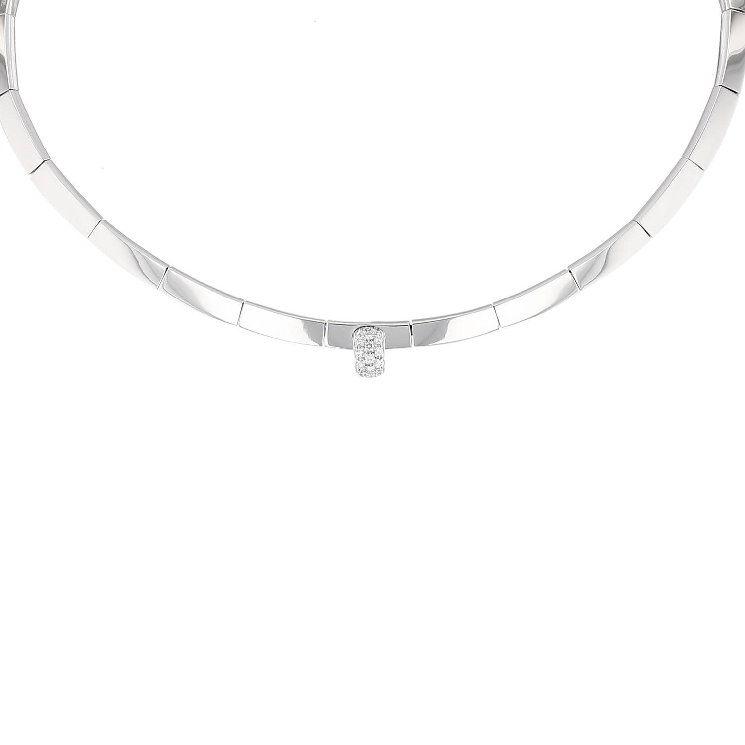 Collier Chaumet en or blanc et diamants