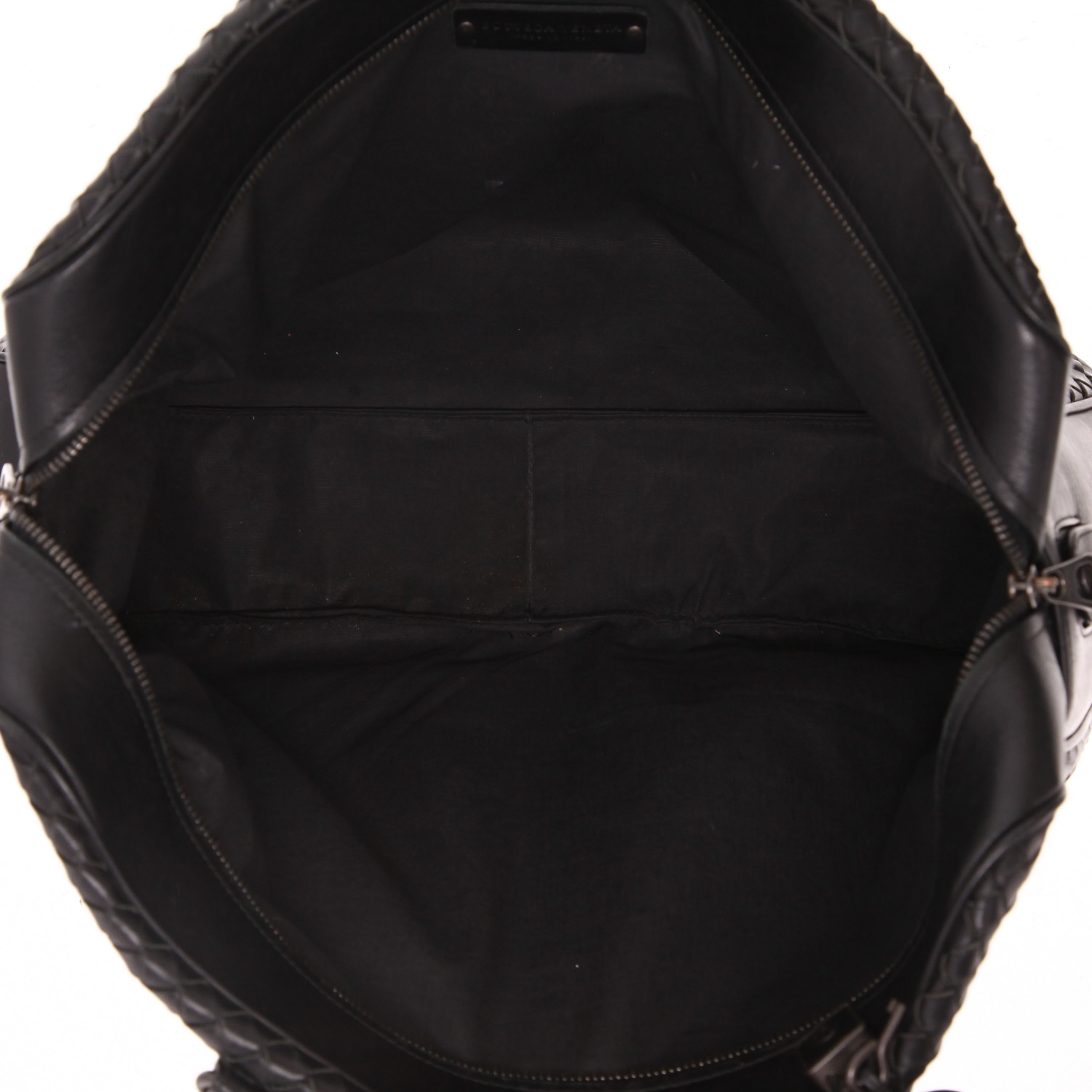 Bottega Veneta   briefcase  in black intrecciato leather - Detail D3
