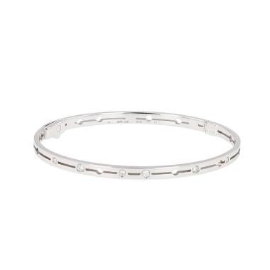 Bracciale Dinh Van Pulse modello piccolo in oro bianco e diamanti