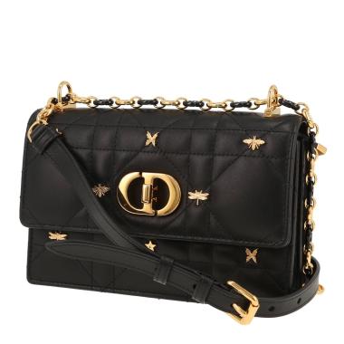Dior Miss Caro shoulder bag in black cannage leather