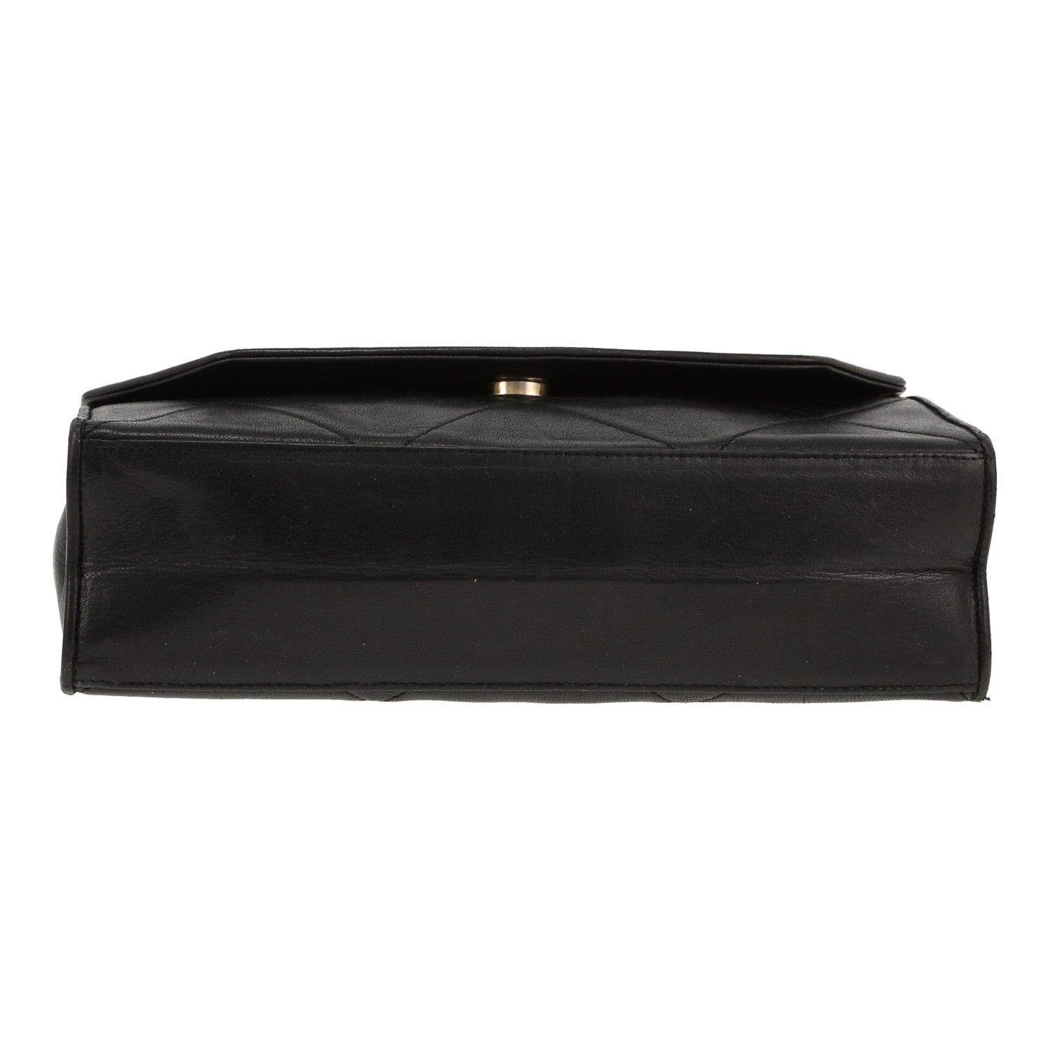 Chanel   handbag  in black leather - Detail D1