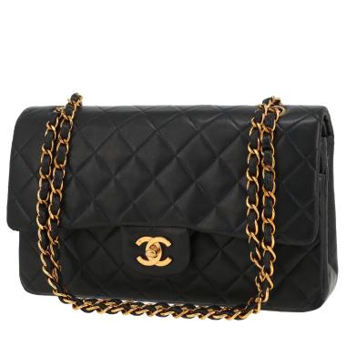 Borsa Chanel  Timeless Classic in pelle trapuntata blu marino
