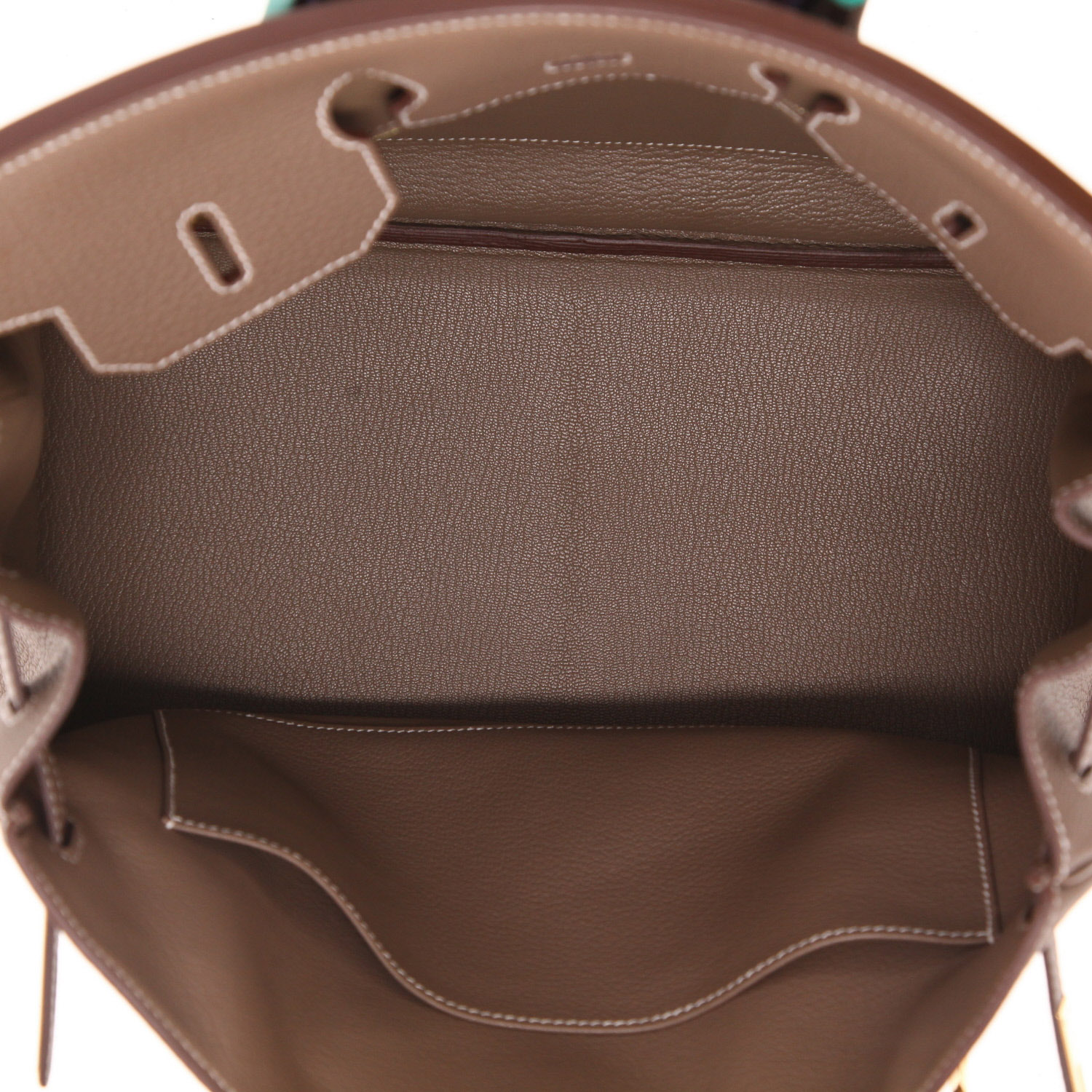 Borsa Hermès  Birkin 35 cm in pelle togo etoupe - Detail D3