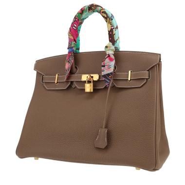 Sac à main Hermès  Birkin 35 cm en cuir togo étoupe