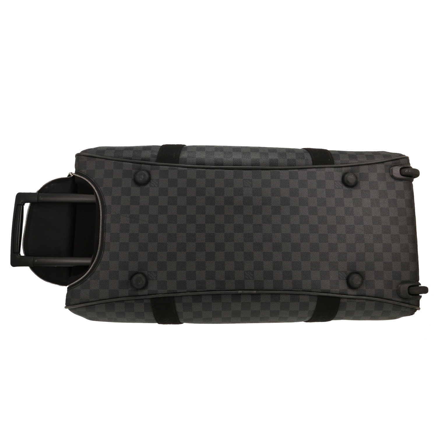 Bolsa de viaje Louis Vuitton   en lona a cuadros gris Graphite - Detail D1