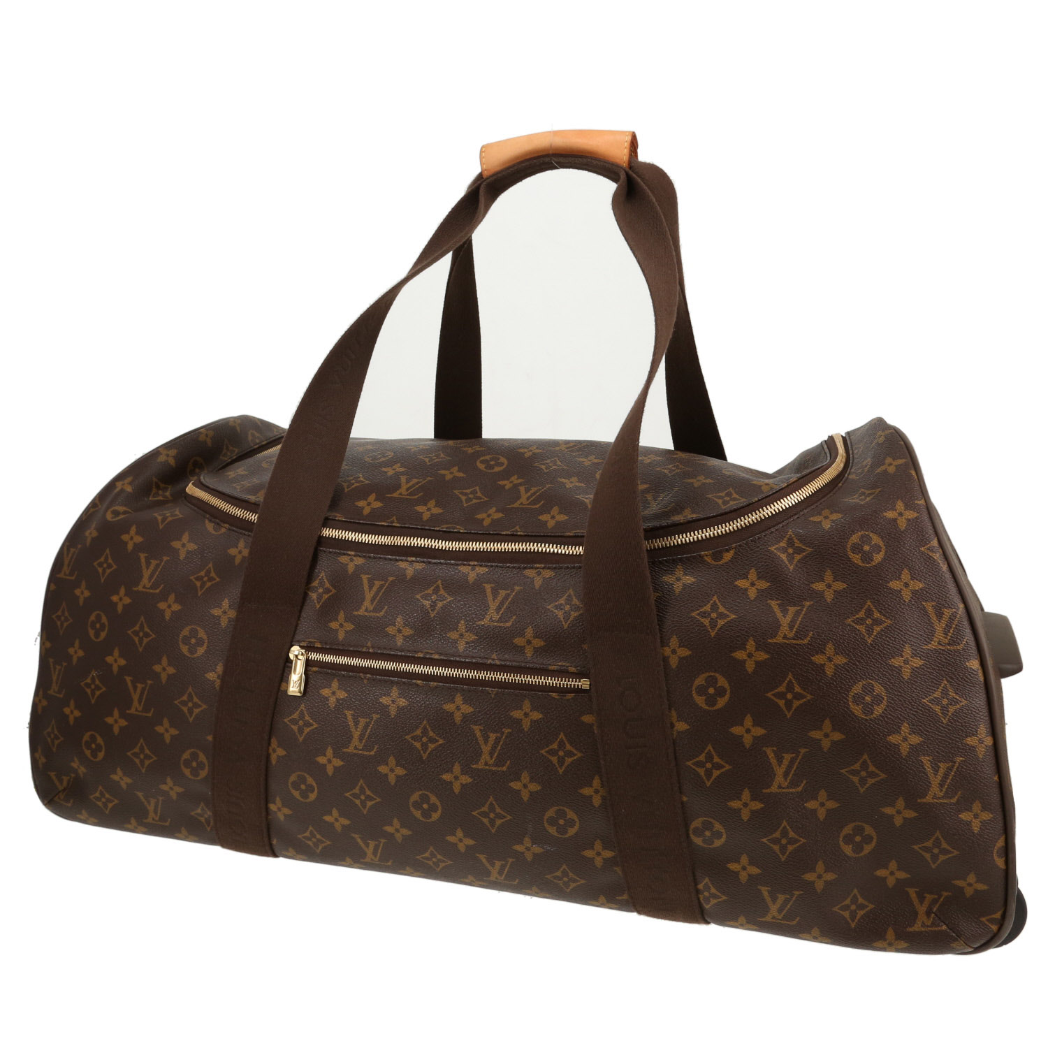 Valise souple Louis Vuitton   en toile monogram marron - Detail D6