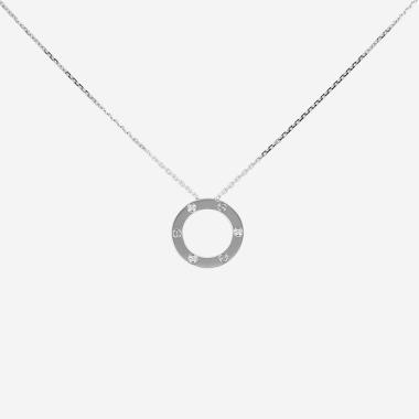 Cartier Love necklace in white gold and diamonds