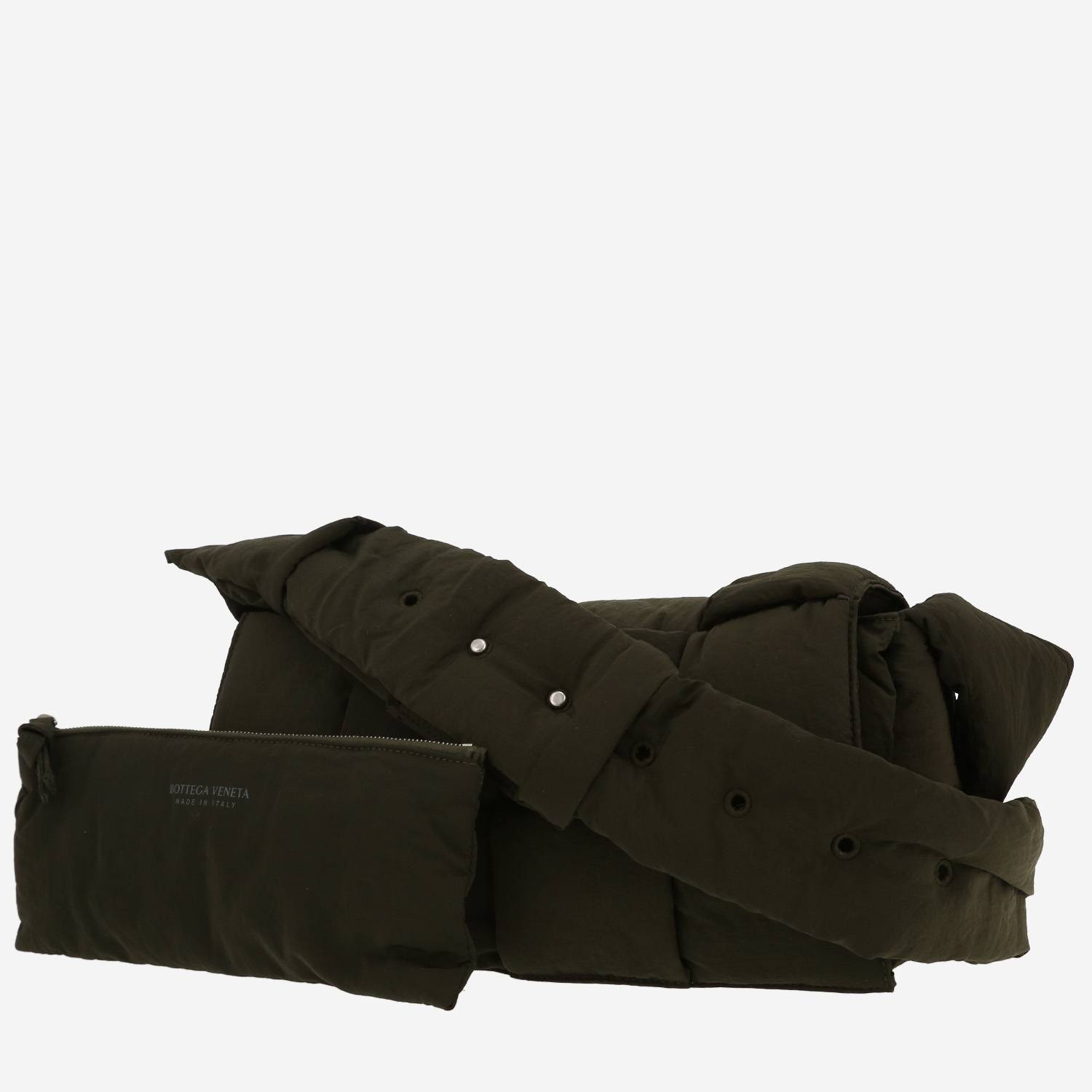 Bottega Veneta  Cassette shoulder bag  in khaki canvas