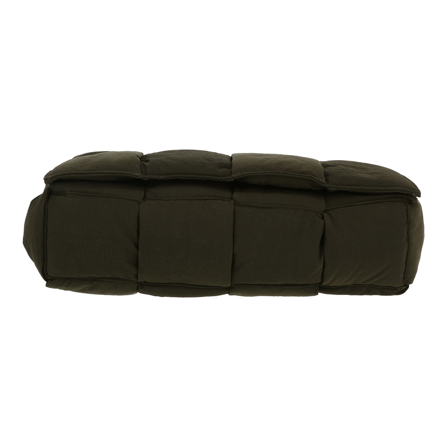 Sac bandoulière Bottega Veneta  Padded Cassette en toile vert-kaki - Detail D1