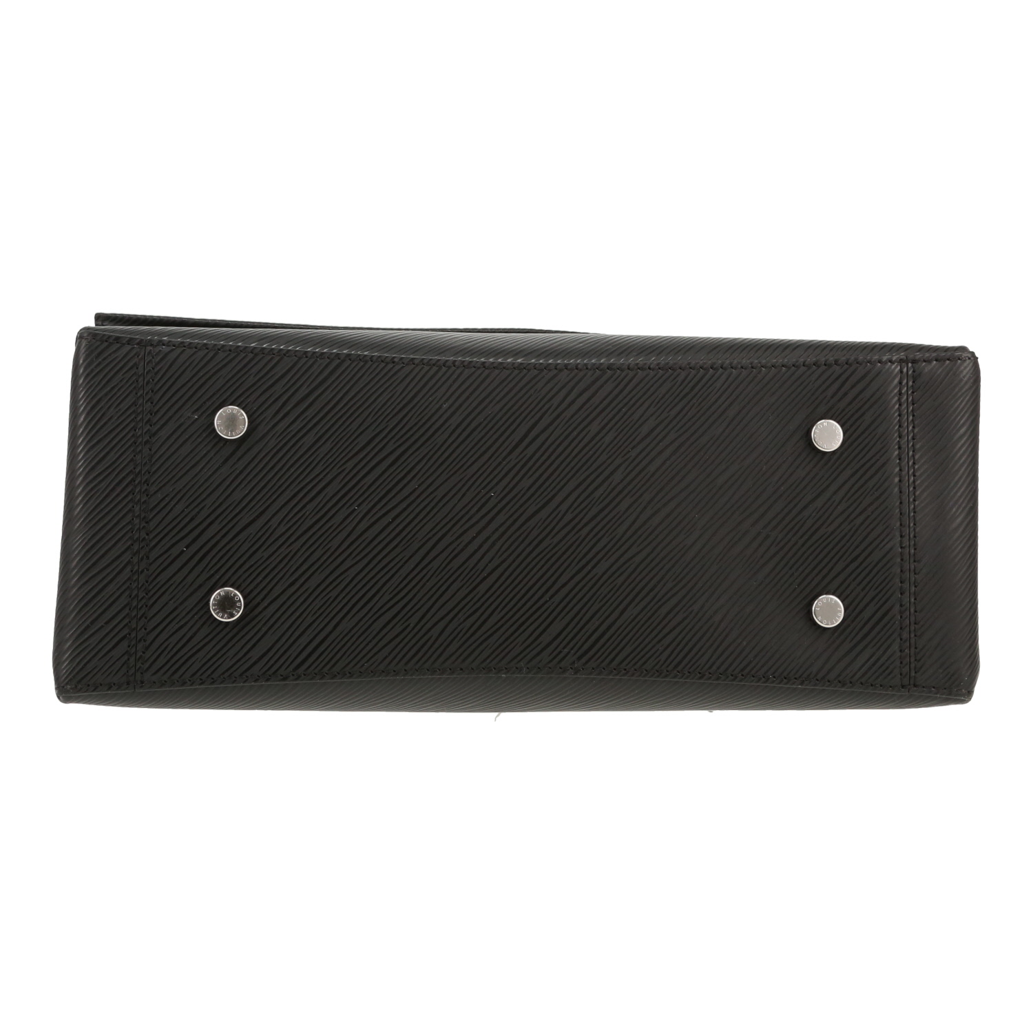 Sac bandoulière Louis Vuitton  Twist grand modèle  en cuir épi noir - Detail D1