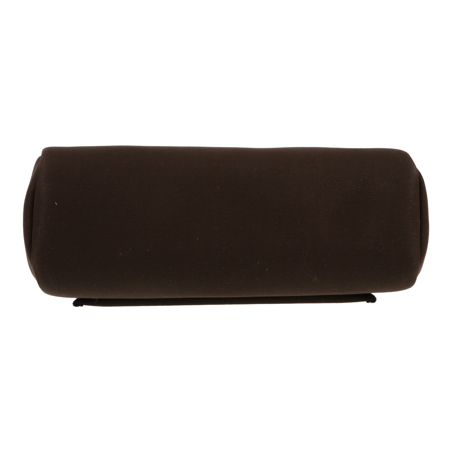 Bolso de mano Hermès  Herbag en lona marrón y cuero negro - Detail D1