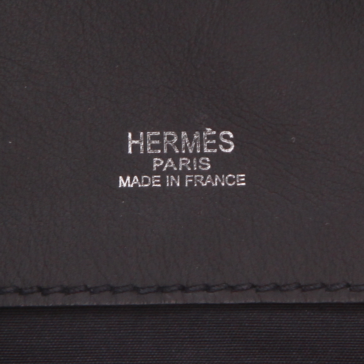 Borsa Hermès Heeboo in tela nera e pelle nera - Detail D2