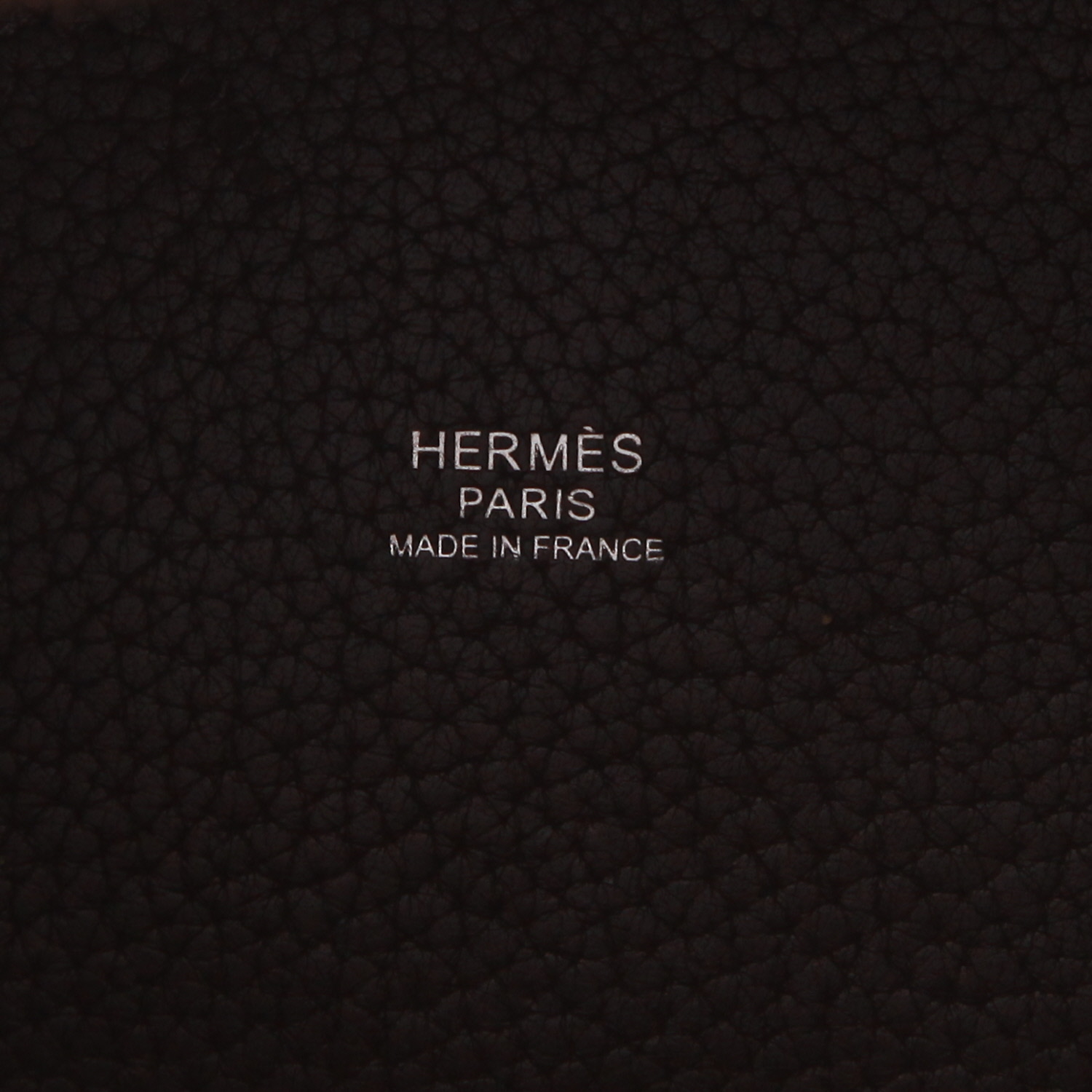 Sac à main Hermès  Picotin 18 cm en cuir taurillon clémence marron Café - Detail D2