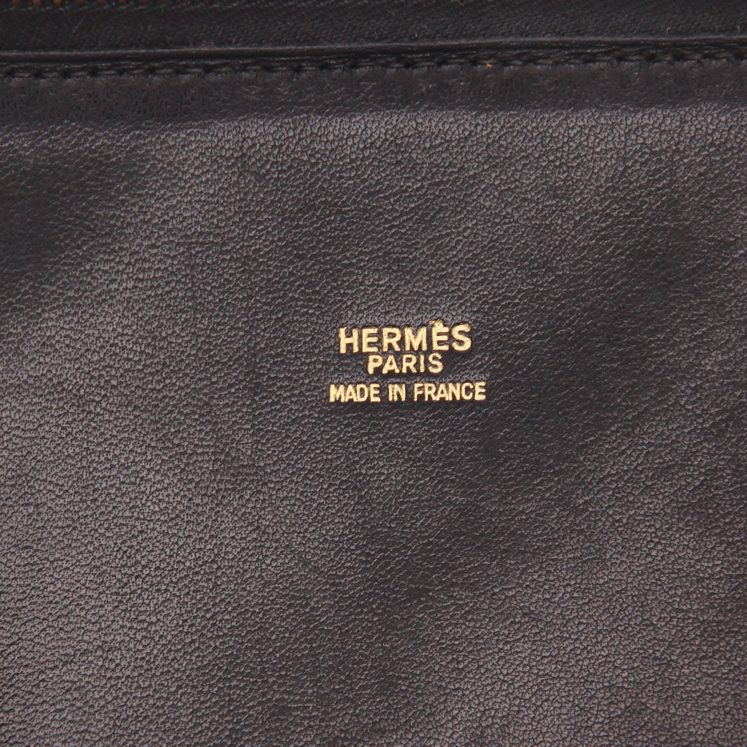 Hermès  Bolide 35 cm handbag  in black Ardenne leather - Detail D2