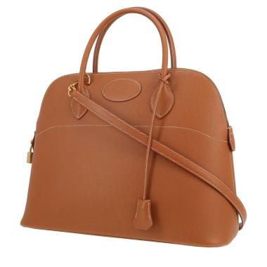 Sac à main Hermès  Bolide 35 cm en cuir Courchevel gold