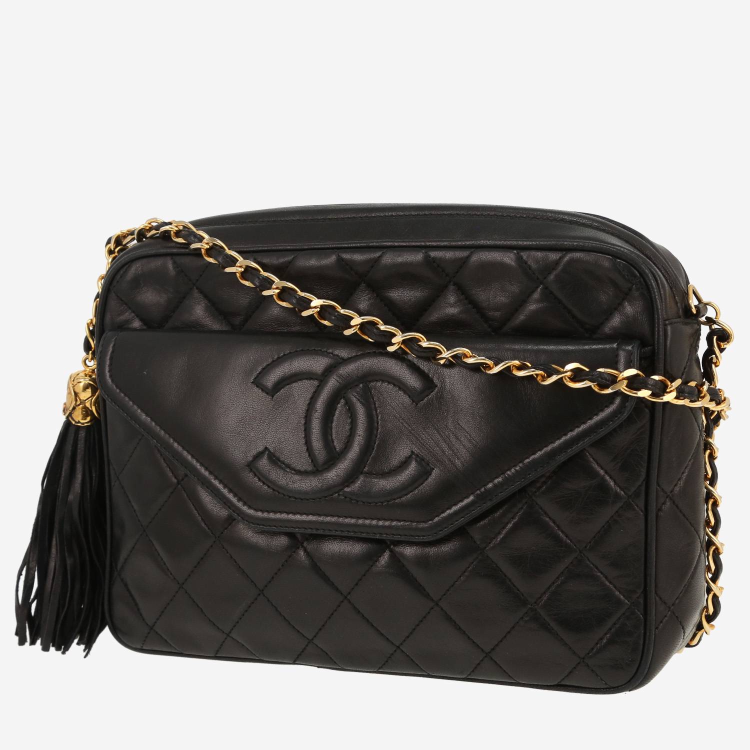 Borsa a tracolla Chanel  Vintage in pelle trapuntata nera