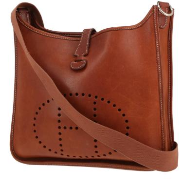 Hermès  Evelyne shoulder bag  in fawn Barenia leather
