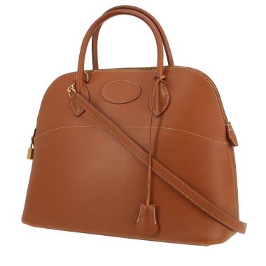 Hermès  Bolide 35 cm handbag  in gold Courchevel leather