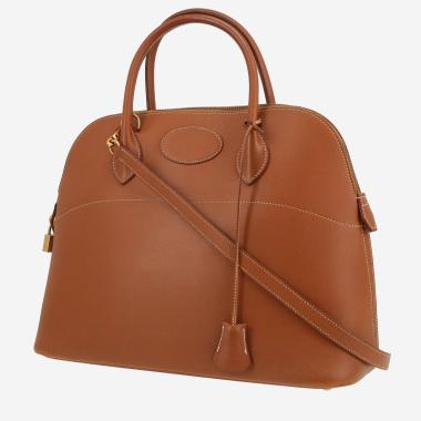 Sac à main Hermès  Bolide 35 cm en cuir Courchevel gold