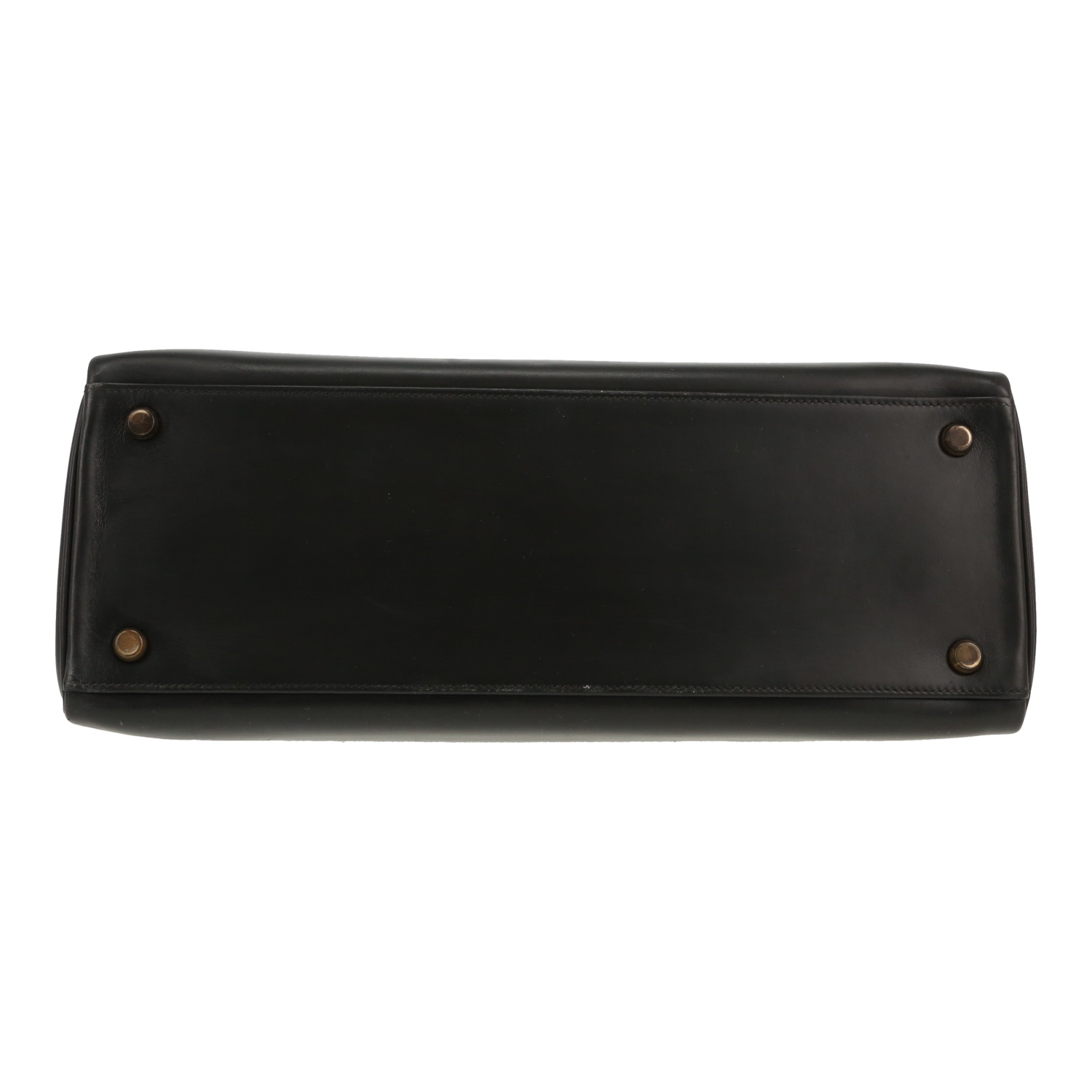 Hermès  Kelly 32 cm handbag  in black box leather - Detail D1